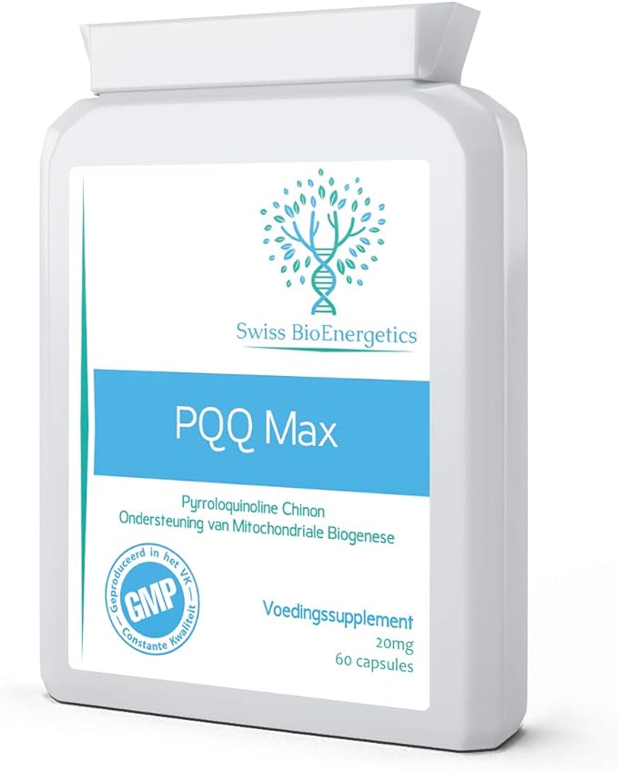 Pqq Max 20mg 60 Capsules Pyrroloquinoline Quinone Next Generation Cellulaire Verjonger En Net Als Co Q10 Een Krachtige Antioxidant Ondersteuning Van Mitochondriale Gezondheid Geheugen En De Hartspier Amazon Nl