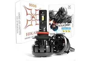 HIKARI WINGS HIKARI UltraFocus 9006/HB4 LED Fog Light Bulbs, 18000LM, 32W Prime ZES LED Equivalent to 120W Ordinary LED, High Performance LED, Halogen Bulbs Upgrade Replacement, Canbus Ready, 6000K Cool White