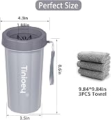 Tinioey Dog Paw Cleaner Large Breed with 3 Towels Muddy Paw Washer view 6