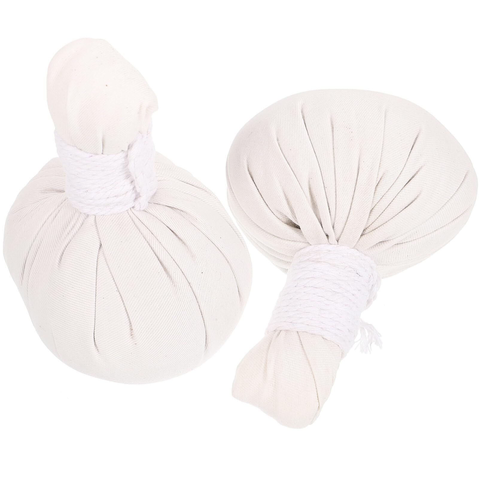 NIYANGLE Chinese Herbal Massage Balls 2Pcs Spa Compress Pouches for Muscle Relief and Relaxation Hot Herbal Pouches for Home Use 4.3 Inch