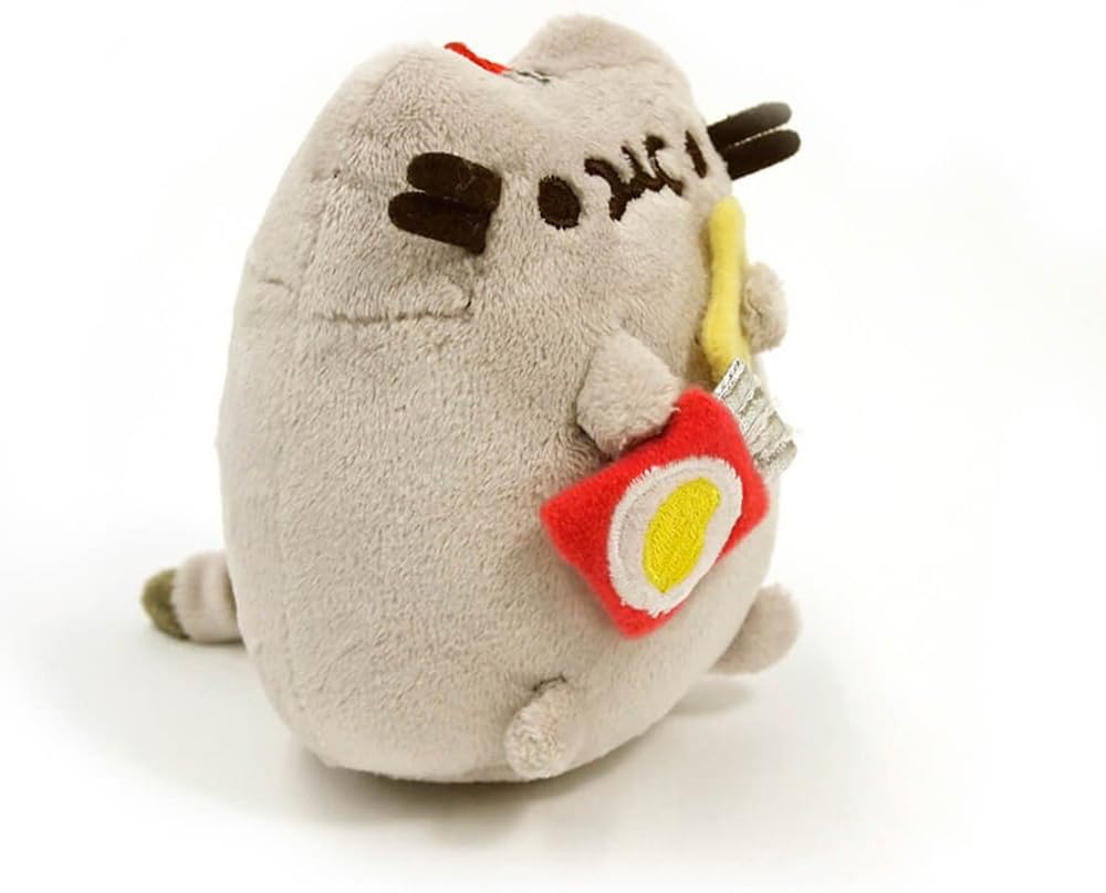 GUND Pusheen Snackable Birthday Cupcake Cat Plush Stuffed Animal Backpack Clip, Gray, 5": Gund: Toys & Games