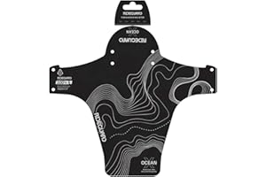 RideGuard PF1 OceanX Front MTB Mudguard UK Made from 100% Recycled Fishing Nets 100% Recyclable. Mountain Bike Fits 24”, 26”, 27.5”, 29”, Plus Size and Fat Bikes.