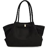 Makukke Faux Suede Tote Bag for Women, Hobo Handbag Women Vintage Shoulder Bag Purse for Work Office Travel