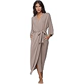 Women's Soft Robes Long Bath Robes Full Length Kimonos Sleepwear Dressing Gown,Solid Color