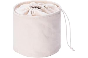 YONBEN Tall Purse Organizer Insert Womens Canvas Round Handbag Organizer Storage,Handbag Purse Organizer Round Cosmetic Pouch Bag Bucket Makeup Bag