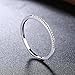 Eternity Love Women's Wedding Band Stackable Ring Round Brilliant Cubic Zirconia Rose White Gold Plated Engagement Promise Anniversary Ring