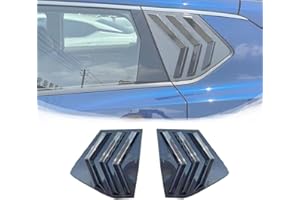 NEOPAFTU Rear Side Window Louvers Compatible with Nissan Rogue 2021-2023 Sport Style Air Vent Scoop Shades Cover Blinds,Not for Sport Version(2021-2023 Rogue, Carbon Fiber Pattern)