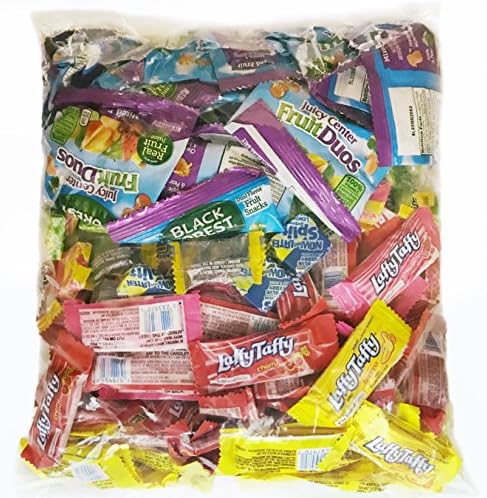 Party Mix Bag Bulk 5 Pounds Assortment Laffy Taffy Cherry Sour Apple Banana Now and Later Splits Mix Black Forest Fruity Duos Jolly Rancher Original Flavors Value Pack 5Lbs