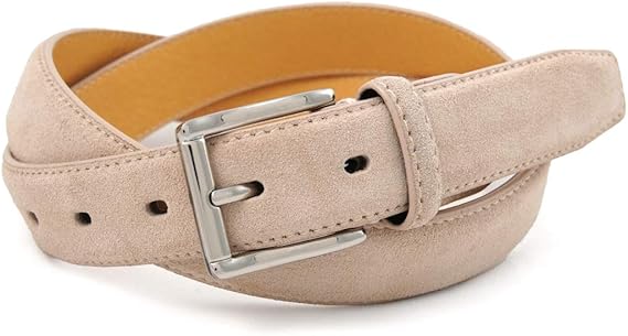 Amazon Belmani ベルマニ ベルト 本革スエードレザードレスベルト Graybeige グレイベージュ ベルト 通販
