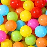 Heopeis Soft Plastic Ball Pit Balls, 100 200 500pcs Plastic Toy Balls for Kids, Crush Proof Stress Balls for Baby Toddler Birthday Party, Ball Pits Play Tent, Baby Pool Water Toys, Party Decoration