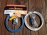 LAVA Solder-Free XL Pedalboard Kit 20ft Cable 20 RA Plugs CAROLINA BLUE & WHITE