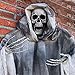 70In Halloween Ghost Decorations Scary Props Life Size Hanging Skeleton Flying Ghost Decor for Yard Outdoor Indoor Party (Yellow, 1 PCS)