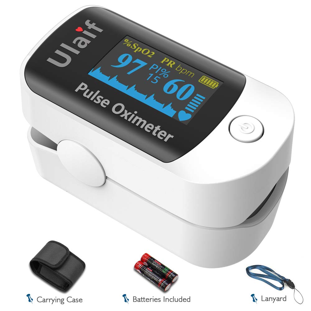 Ulaif Fingertip Pulse Oximeter, OLED Portable Oximetry Blood Oxygen