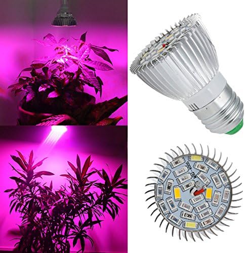 UNIHA Full Spectrum Hydroponics 28W E27 LED Grow Light Bulb Lamp for Flower,Plant,Vegetable Growing