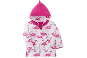 Zoocchini Baby Terry Swim Coverup - Flamingo - Medium - 12-24m
