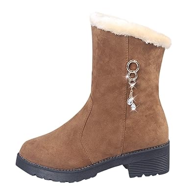 Amazon Womens Winter Square Ankle Boots Women's Casual Lace Knee