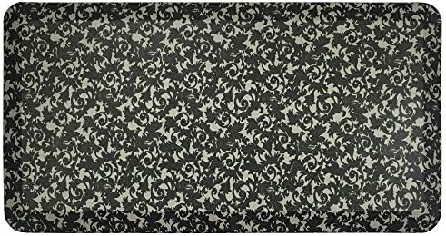 Licloud Anti-Fatigue Designer Comfort Kitchen Floor Mat Standing Mat (Black, 20x39x3/4-Inch)