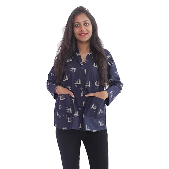 ladies navy summer jacket