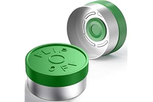 Biocomma 100pcs 13mm Aluminum Caps (Green)