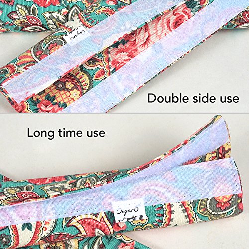 Ougar8 Refrigerator Door Handle Covers Handmade Decor Protector for Ovens, Dishwashers.Keep Your Kitchen Appliance Clean From Smudges, Food Stains (Retro Rose, 14.5"4")