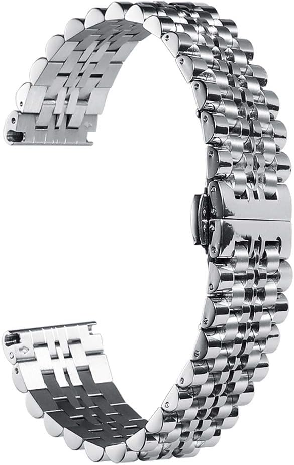 Stainless Steel Watch Band Strap 22mm 20mm 18mm Metal Business Replacement Bracelet Strap Silver/Rose Gold/Gold CHIMAERA