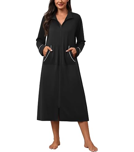 Just Love Plush Zipper Lounger Robe 6729-COR-S at Amazon Women's