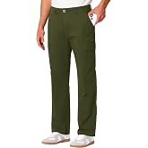 UIQUR Mens Cargo Pants Casual Pants Hiking Pants Twill Relaxed Fit Stretch Tactical Pants with 6 Pockets