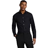 EXPRESS Men’s 1MX Stretch Dress Shirt – Slim Fit Performance Cotton, Long Sleeve Button-Up, Easy Care