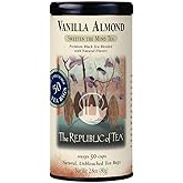 The Republic of Tea - Vanilla Almond Black Tea Tin, 50 Tea Bags, Naturally Caffeinated