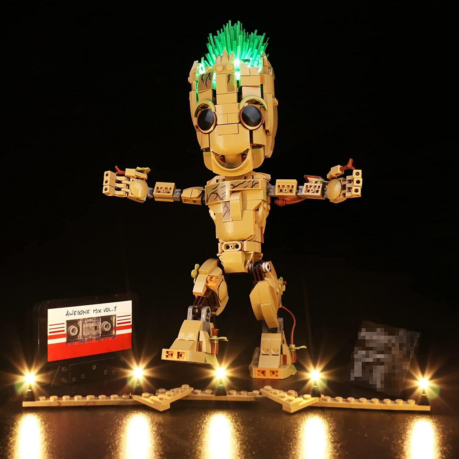 BrickBling LED Light for Lego I Am Groot Toy, LED Lighting Set - Standard Version — image 1