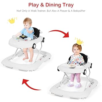 baby walker with food tray