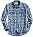 Goodthreads Men's Standard-Fit Long-Sleeve Plaid Twill Shirt, Dark Navy, Large