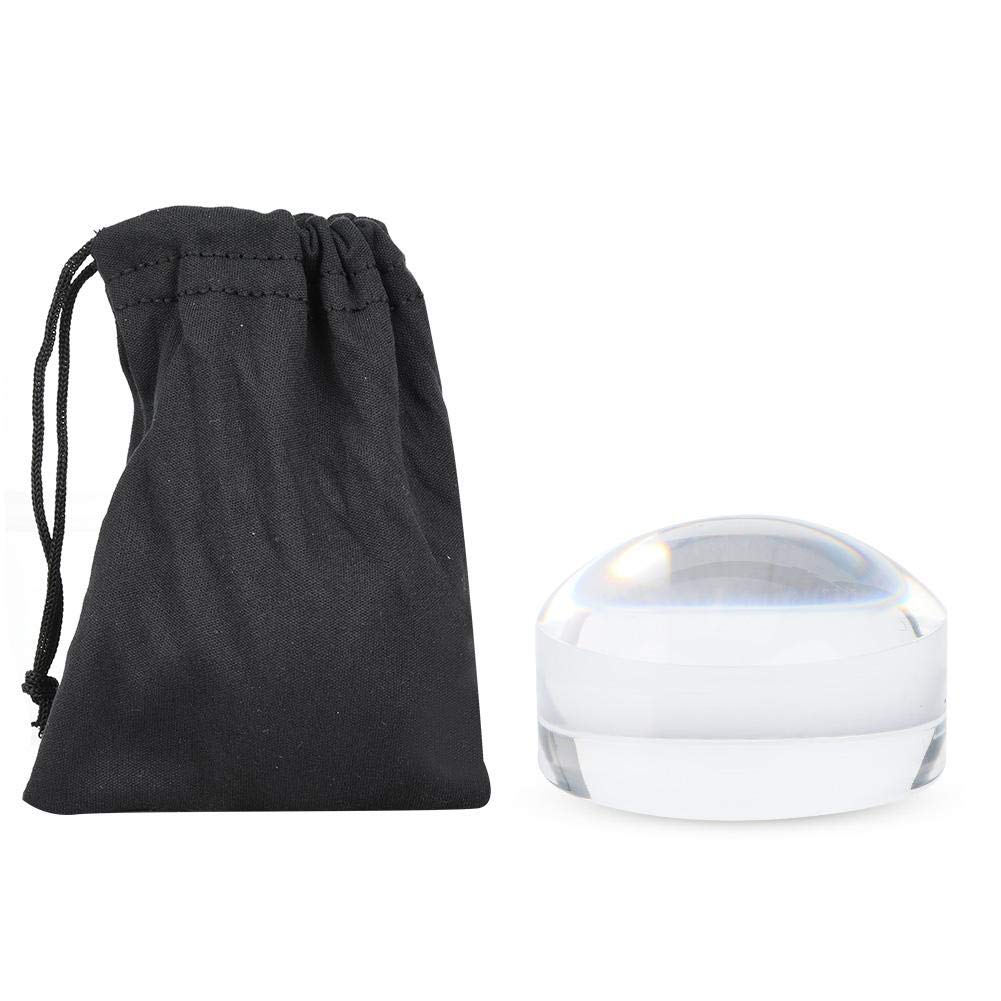 Hztyyier Dome Magnifier, 8X Acrylic Optical Half Ball Lens, 50 x 33mm, Educational & Hobby Magnifiers, Paperweight and Reading Accessory