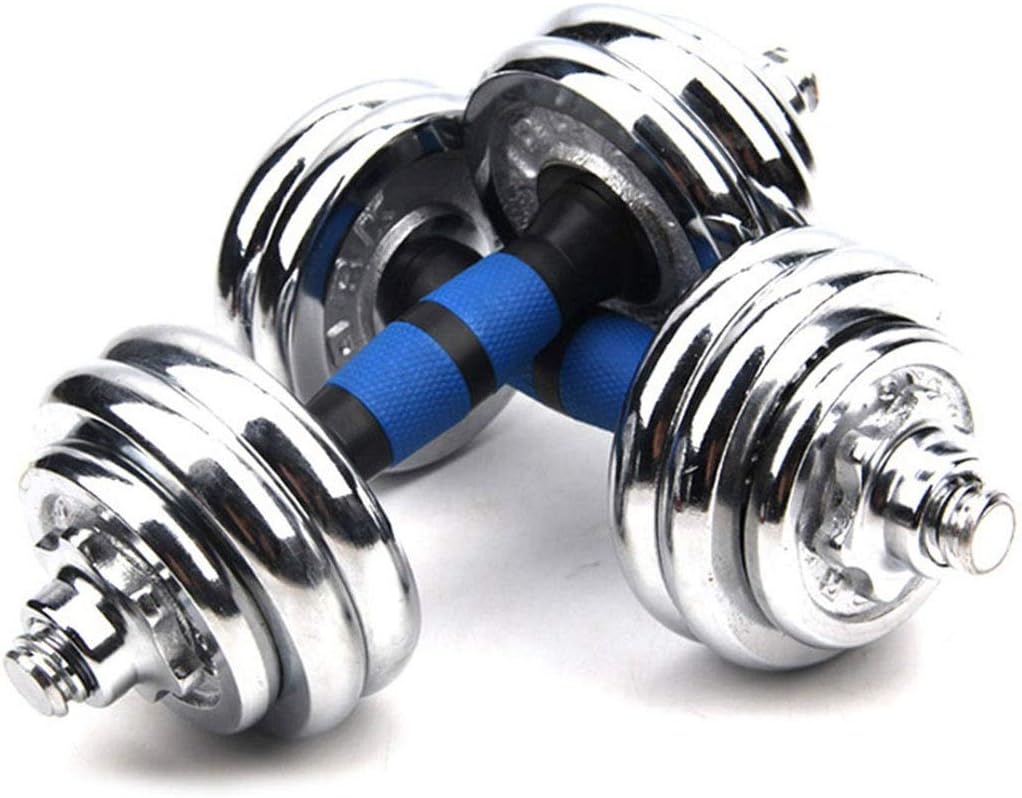 20KG Adjustable Fitness Dumbbell Weight Dumbells Electroplating Weight Bars Gym Dumbells Barbell Set Boxe for Men Body Building