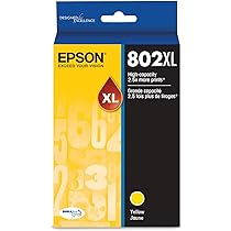 Amazon.com: EPSON 802 DURABrite Ultra Ink High Capacity Yellow  
