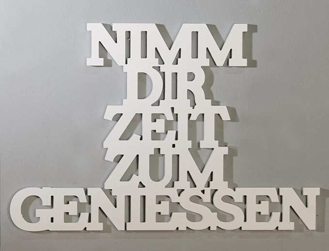 Schriftzug Nimm dir Zeit... Holz z.Hängen