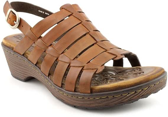 Amazon.com | Born Inya Womens Open Toe Leather Slingback Sandals Shoes | Pumps