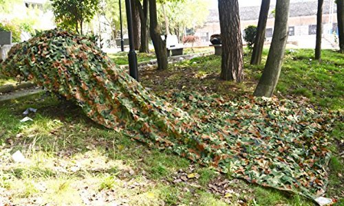 INorton Woodland Camo Netting Camouflage, 6.5×13ft Military Camo Mesh Netting,Hunting Shooting Blind Sunscreen Nets,Fit for Camping,Fishing,Party Decoration