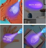 iZoeL 14 Invisible Ink UV Pens Set 7 Colours Secret Messages Kids Gift view 5