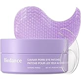 BIODANCE Hydrogel Eye Patches for Under Eye - Caviar PDRN, Depuffing &amp; Eye Bags (60 Count)