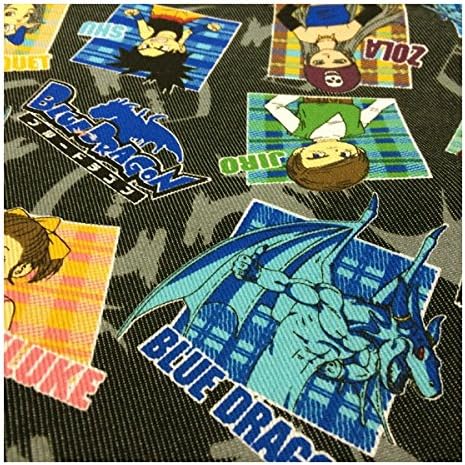 Amazon キャラクター 生地 恐竜 ブルードラゴン T Cデニム 男の子の入園入学グッズにオススメの布 1ｍ単位 布 生地 通販