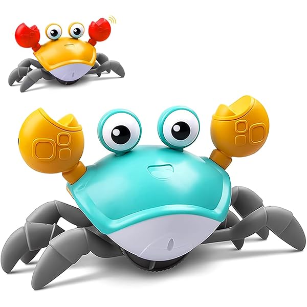 Caranguejo Sr Joe Fujão Brinquedo Infantil que Anda c/ Sensor e Som  Robozinho Musical para Crianças : Amazon.com.br: Brinquedos e Jogos