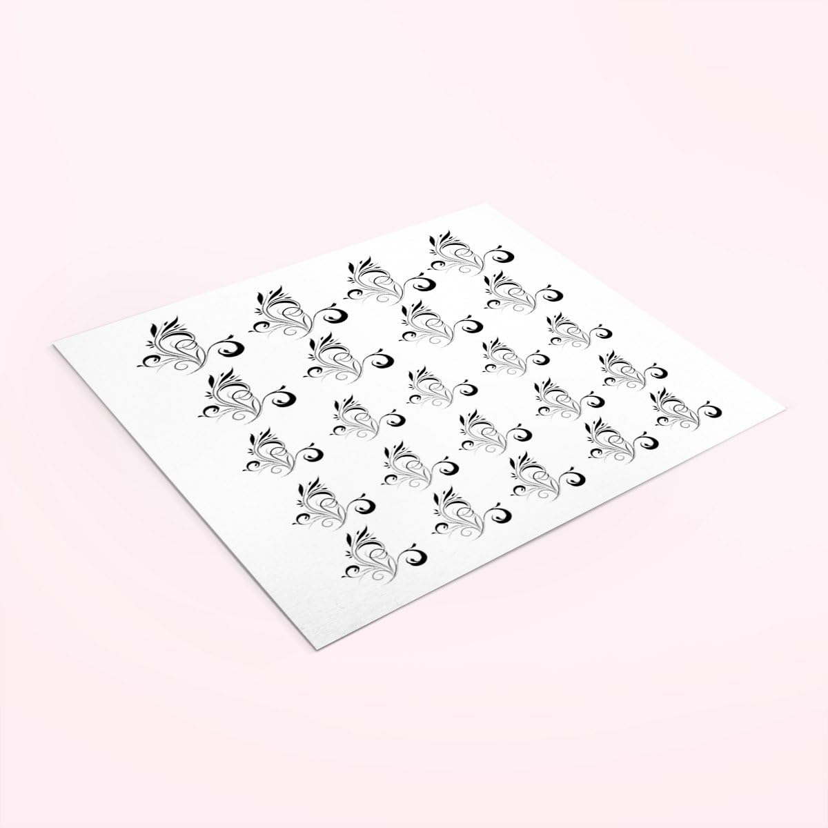 Dainty Floral Swirl Nail Decals by YRNails