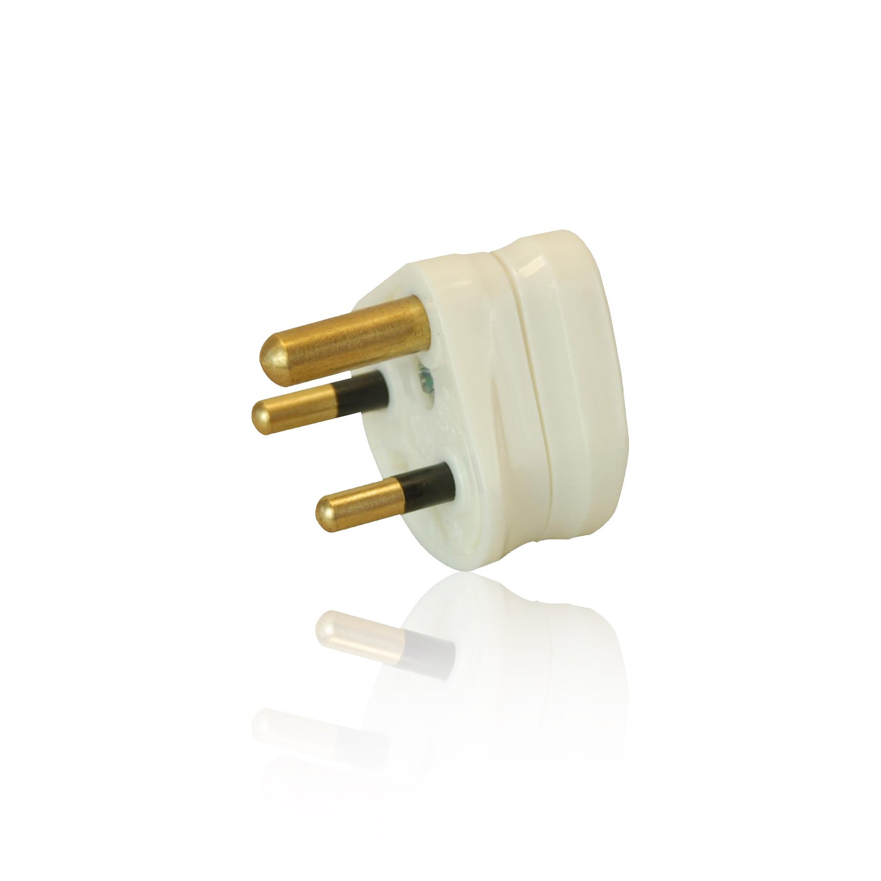 CDL Micro CDL-RPP-01WH 2 Amp 3 Pin Round Pin Mains Plug - White
