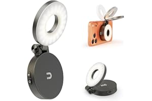 KraftGeek Magnetic Selfie Light for iPhone Magsafe, Portable Phone Ring Light for Video Recording, Rechargeable Lightweight T