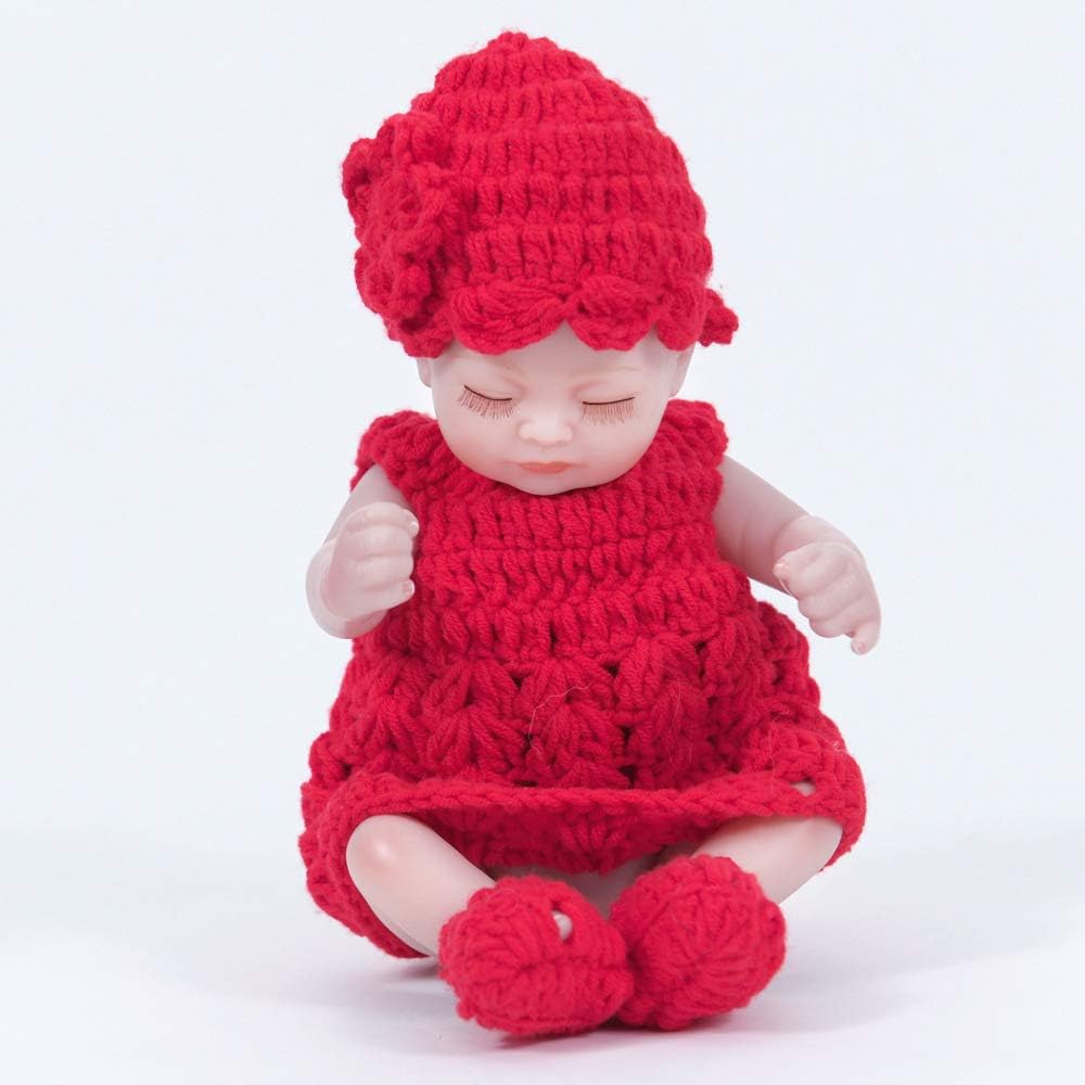 Prezzo ZBYY Bambole Reborn Femmine con Gli Occhi Chiusi Reborn Baby Doll Femmina Simulazione Vinile Giocattolo 11 Pollici 28cm,Pink Offerte