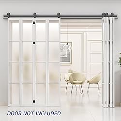 AONAYIOA 11FT/132'' Bi-Folding Sliding Barn Door