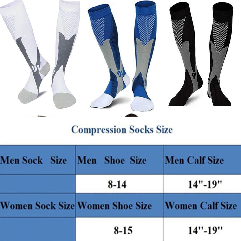 ZFiSt 3Pair Medical Sport Compression Socks Men,20-30mmhg Run Nurse Socks for Edema Diabetic Varicose Veins: Health & Personal Care