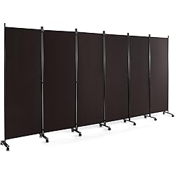 Giantex 6 Panel Room Divider, 132''W x 68''H Large