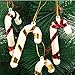 6pcs/set 2016 Xmas Hanging Candy Cane Christmas Party Decoration Mini Crutch For Christmas Tree Ornament (Red)
